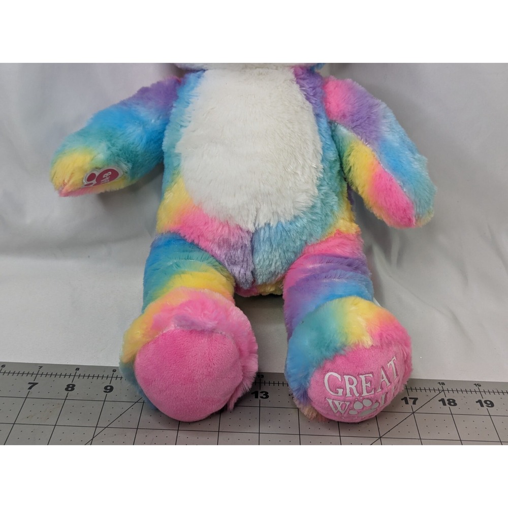 Build a Bear Great Wolf Lodge Plush Rainbow 18 Inch 2021 Stuffed Animal Toy - Picture 3 of 8